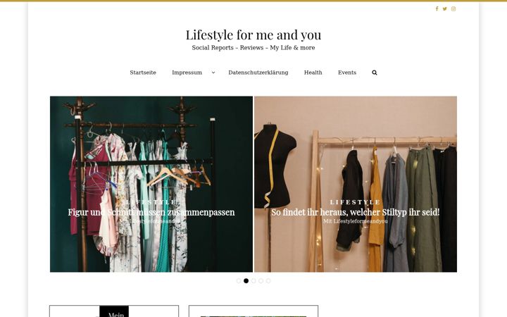 Screenshot of lifestyleformeandyou.de
