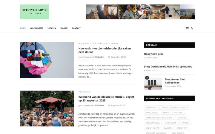 Screenshot of lifestylelady.nl