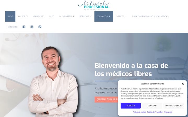 Screenshot of lifestyleprofesional.com