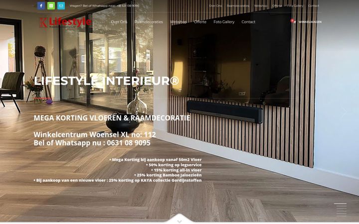 Skærmbillede af lifestyleraamdecoraties.nl
