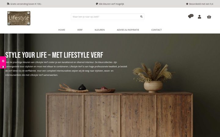 Screenshot of lifestyleverf.nl