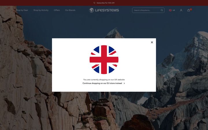 Screenshot of lifesystems.co.uk