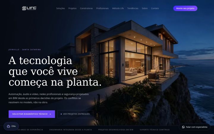 Screenshot of lifetecnologia.com.br