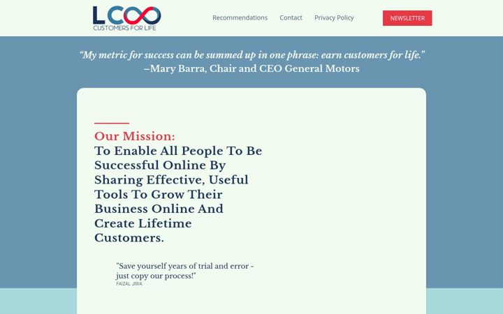 Screenshot of lifetime-customers.com