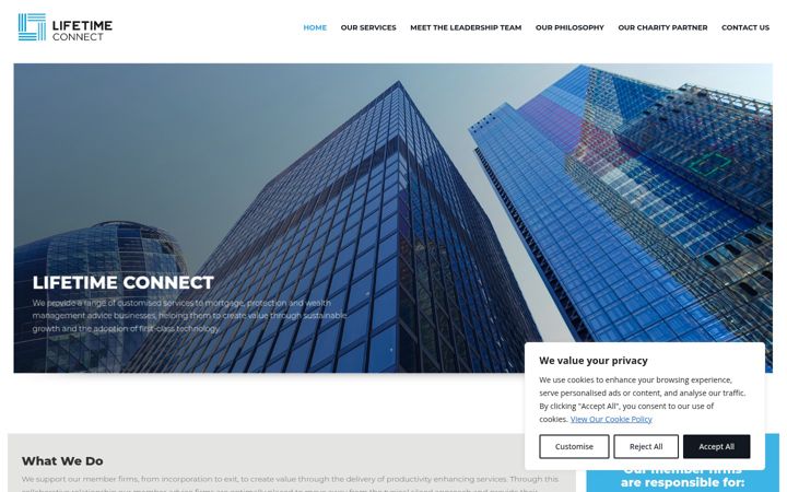 Screenshot of lifetimeconnect.co.uk