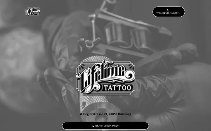 Screenshot of lifetimetattooduisburg.de
