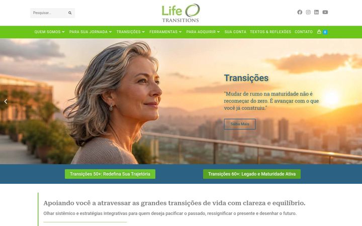 Screenshot of lifetransitions.com.br