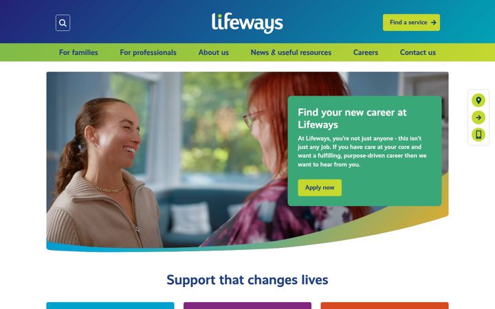 Screenshot of lifeways.co.uk
