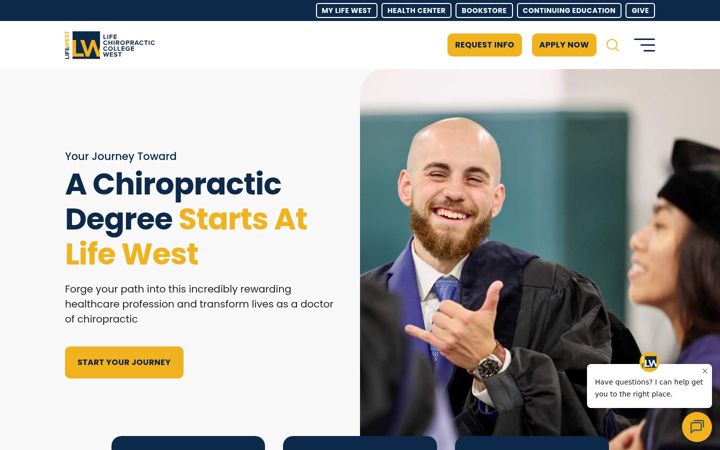 Screenshot of lifewest.edu