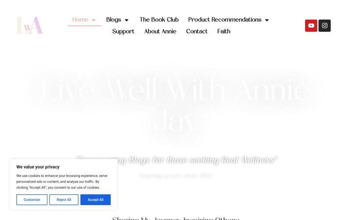 Screenshot of lifewithanniejay.com