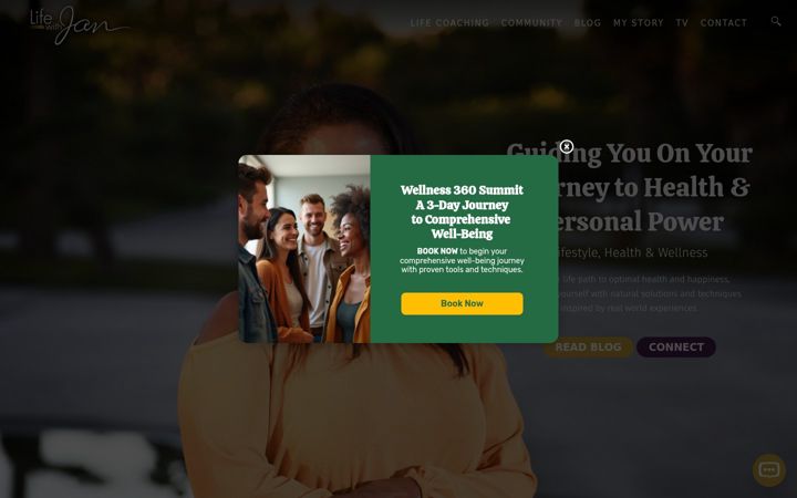 Screenshot of lifewithjan.com