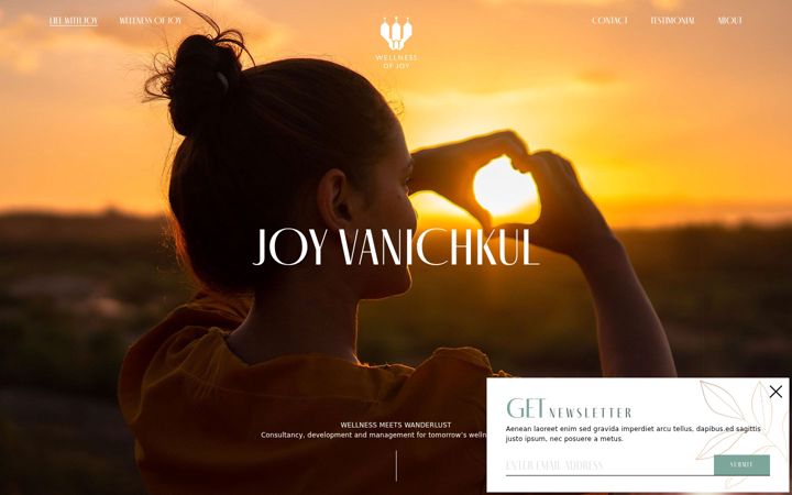 Screenshot of lifewithjoy.com