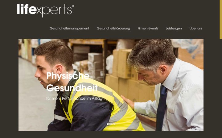 Screenshot of lifexperts.de