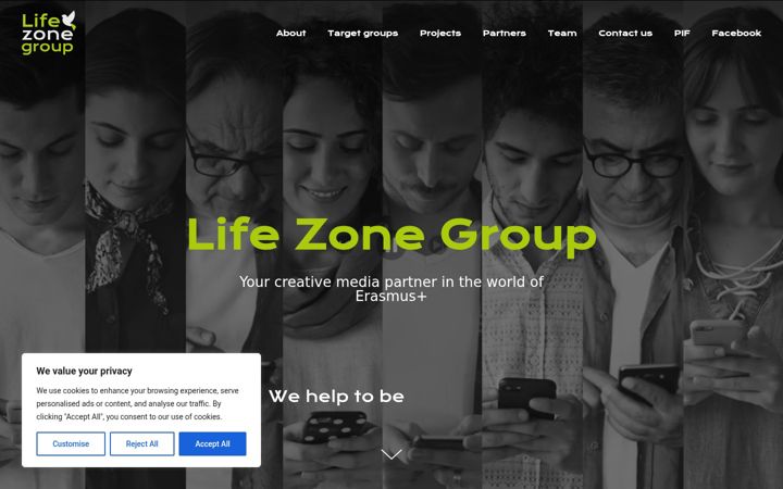 Screenshot of lifezonegroup.com
