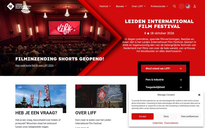 Screenshot of liff.nl