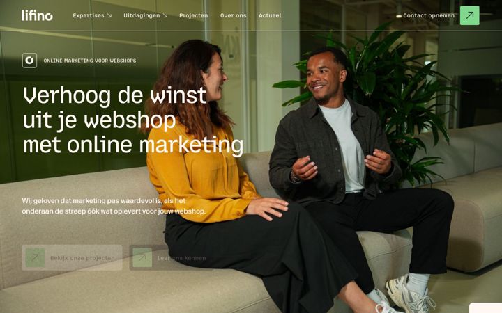 Screenshot of lifino.nl