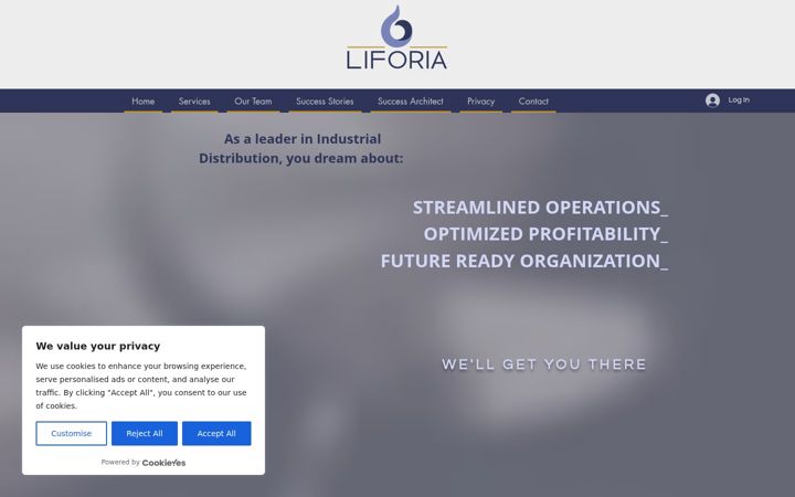Screenshot of liforia.ca