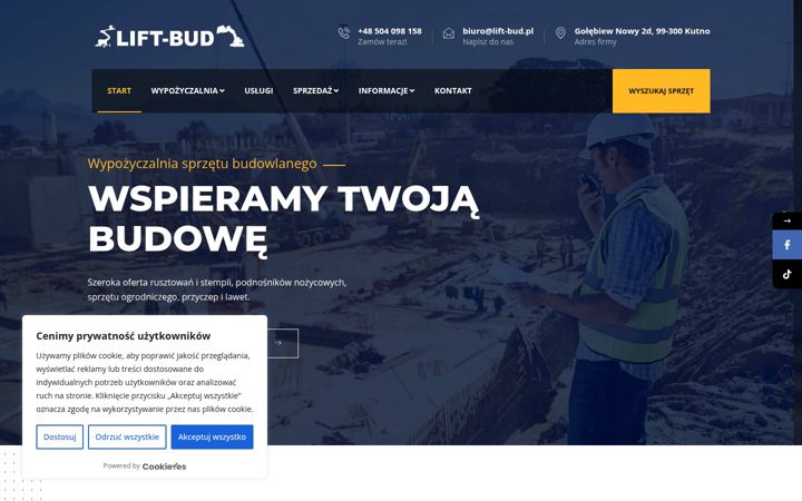 Screenshot of lift-bud.pl