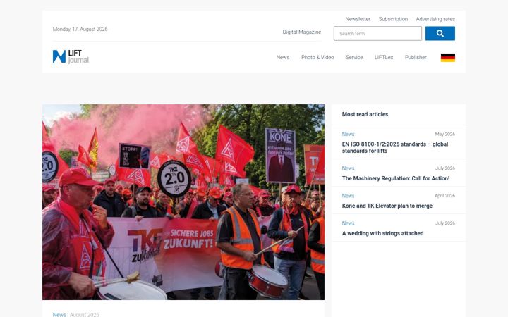 Screenshot of lift-journal.com