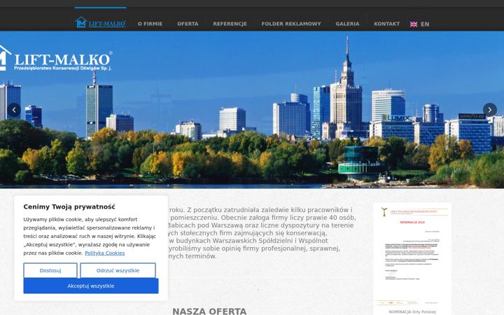 Screenshot of lift-malko.pl
