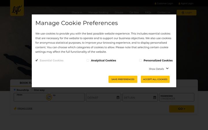 Screenshot of lift.co.za