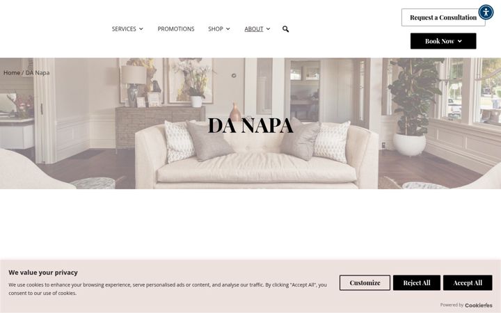 Screenshot of liftaesthetics.com