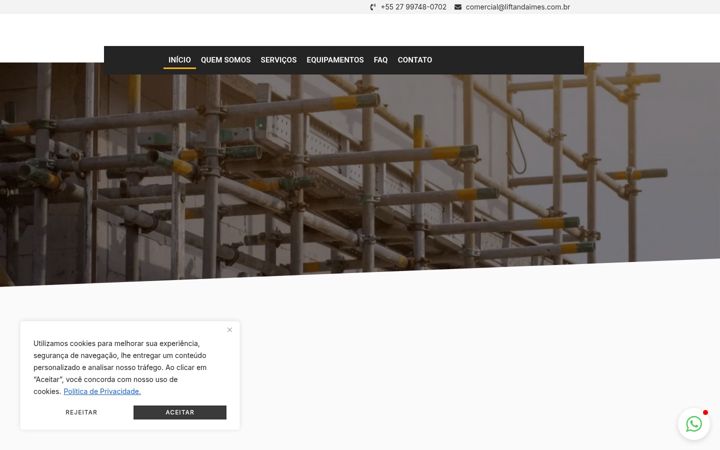 Screenshot of liftandaimes.com.br