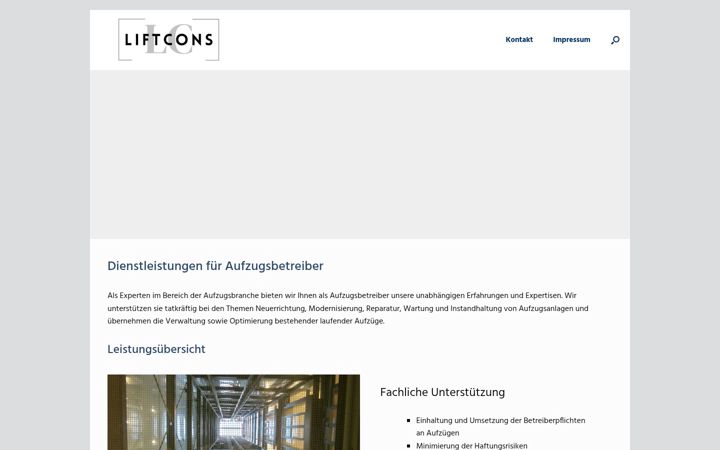 Screenshot of liftcons.de