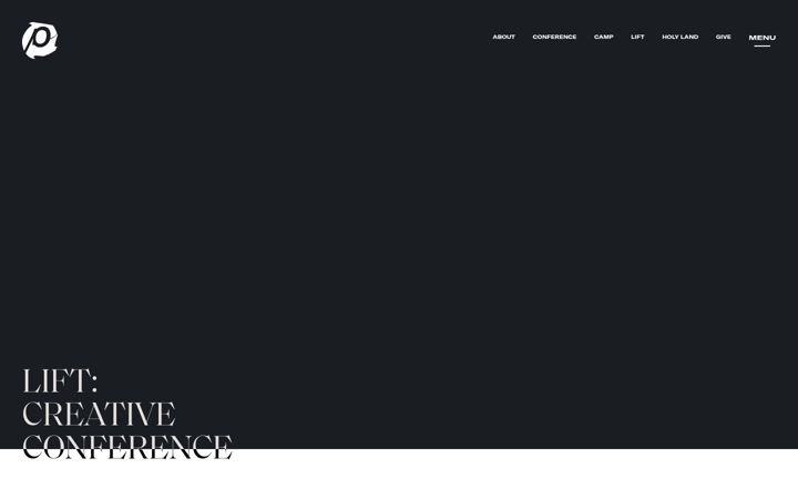 Screenshot of liftcreativeconference.com
