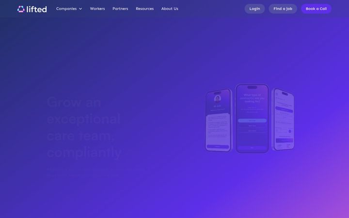 Screenshot von lifted-talent.com