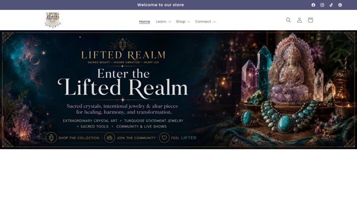 Screenshot of liftedrealm.com