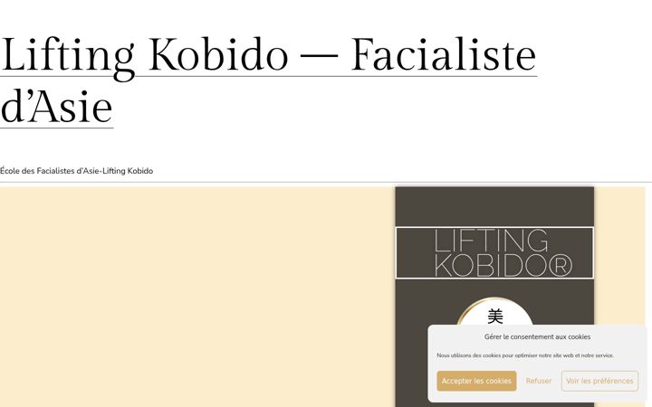 Screenshot of lifting-kobido.com