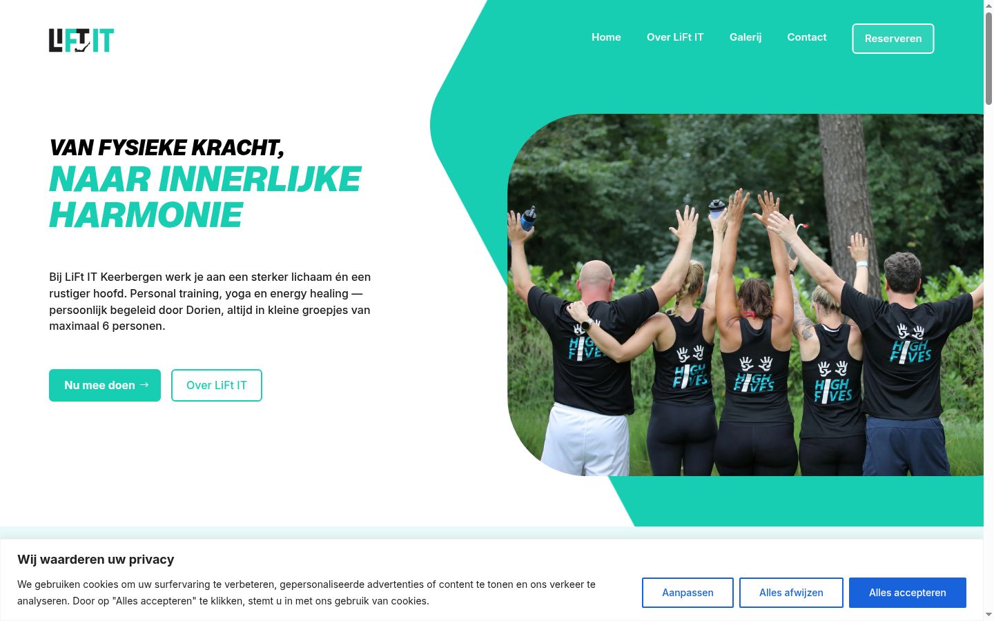 Screenshot des Einwilligungsbanners vor jeglicher Interaktion