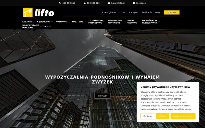 Screenshot of lifto.pl