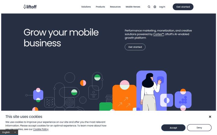 Ekrānuzņēmums no liftoff.io