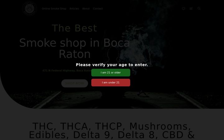 Screenshot of liftoffsmoke.com