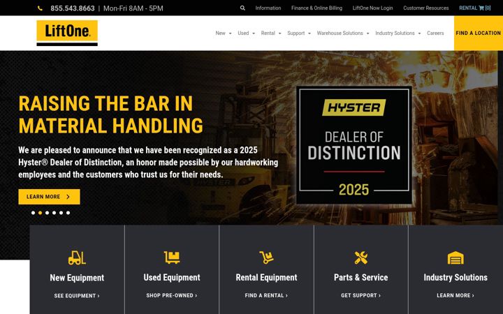 Screenshot of liftone.net
