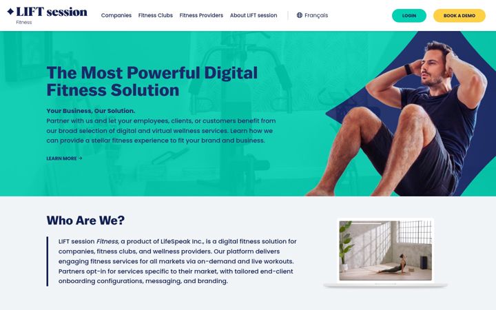 Screenshot of liftsession.com