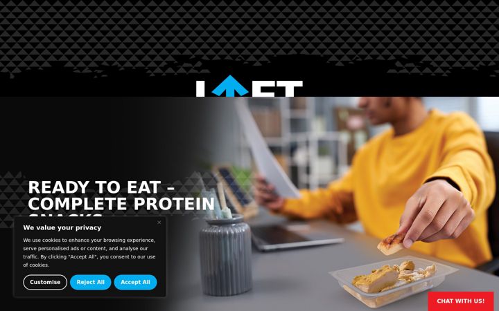 Screenshot of liftsnacks.com