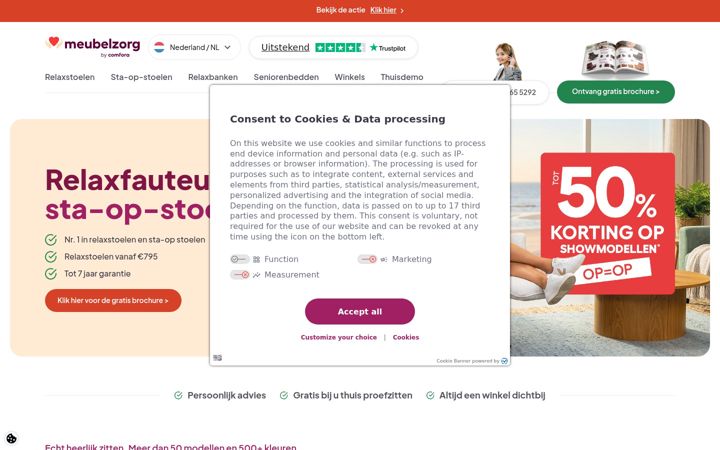 Screenshot of liftzorg.nl
