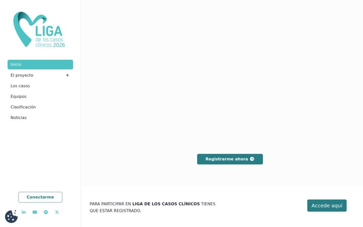 Screenshot of ligacasosclinicos.com