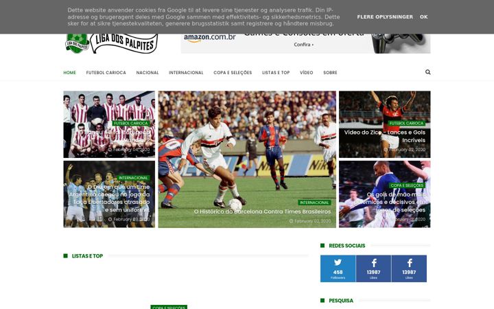 Screenshot of ligadospalpites.com.br