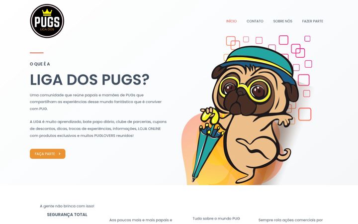 Screenshot of ligadospugs.com.br