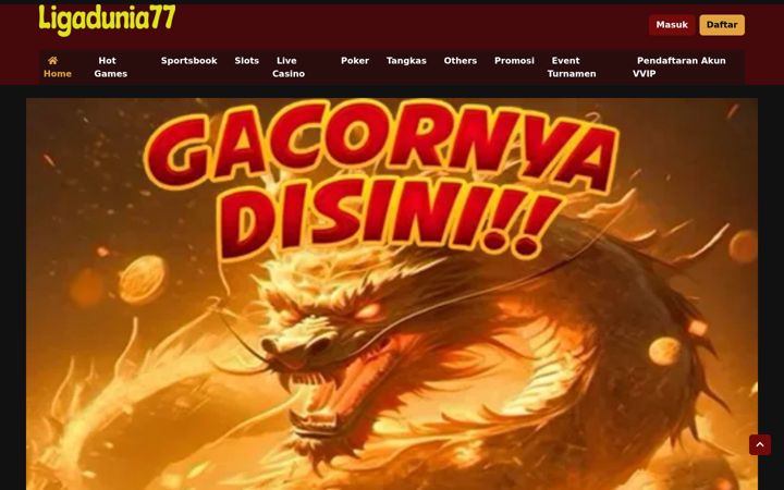 Screenshot of ligadunia77.net