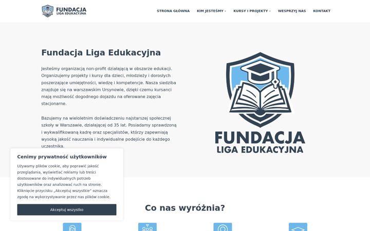 Screenshot of ligaedukacyjna.pl