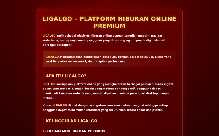 Screenshot of ligalgo.com