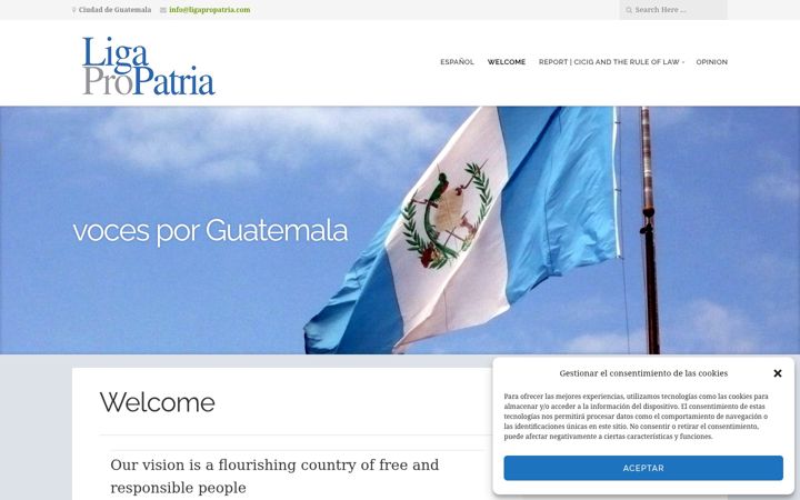 Screenshot of ligapropatria.com