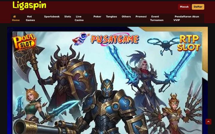 Screenshot of ligaspinslot.com