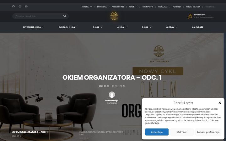 Screenshot of ligatorunska.pl