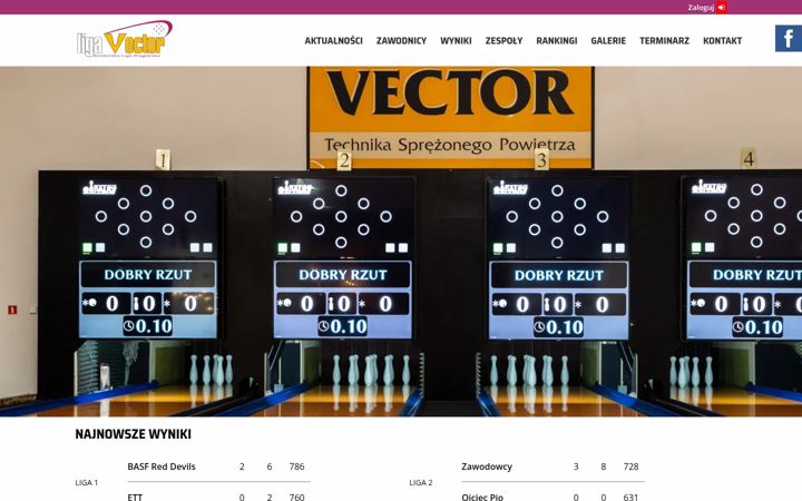 Screenshot of ligavector.pl
